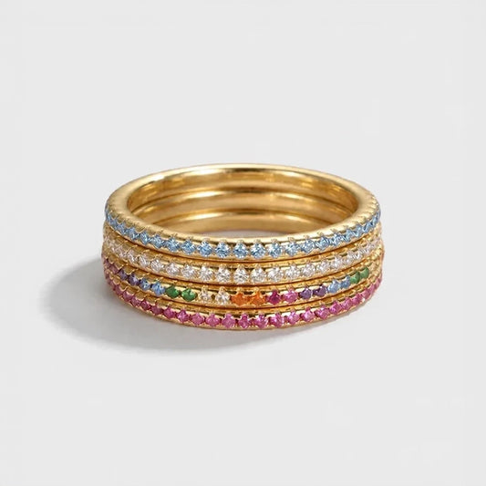 Lexie – Ring with vibrant gem accents