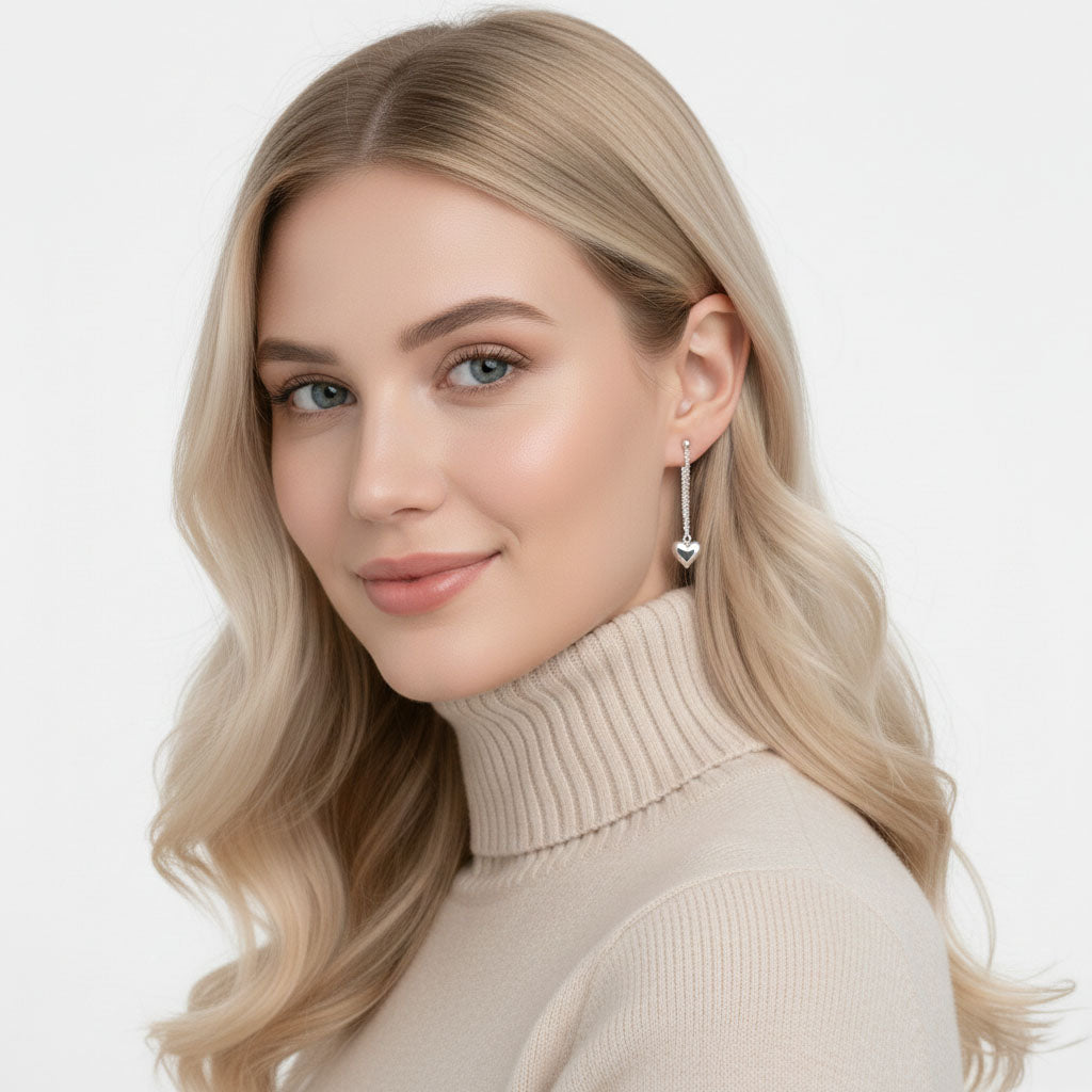 Little Heart - Quastenohrringe mit dekorativem Herz