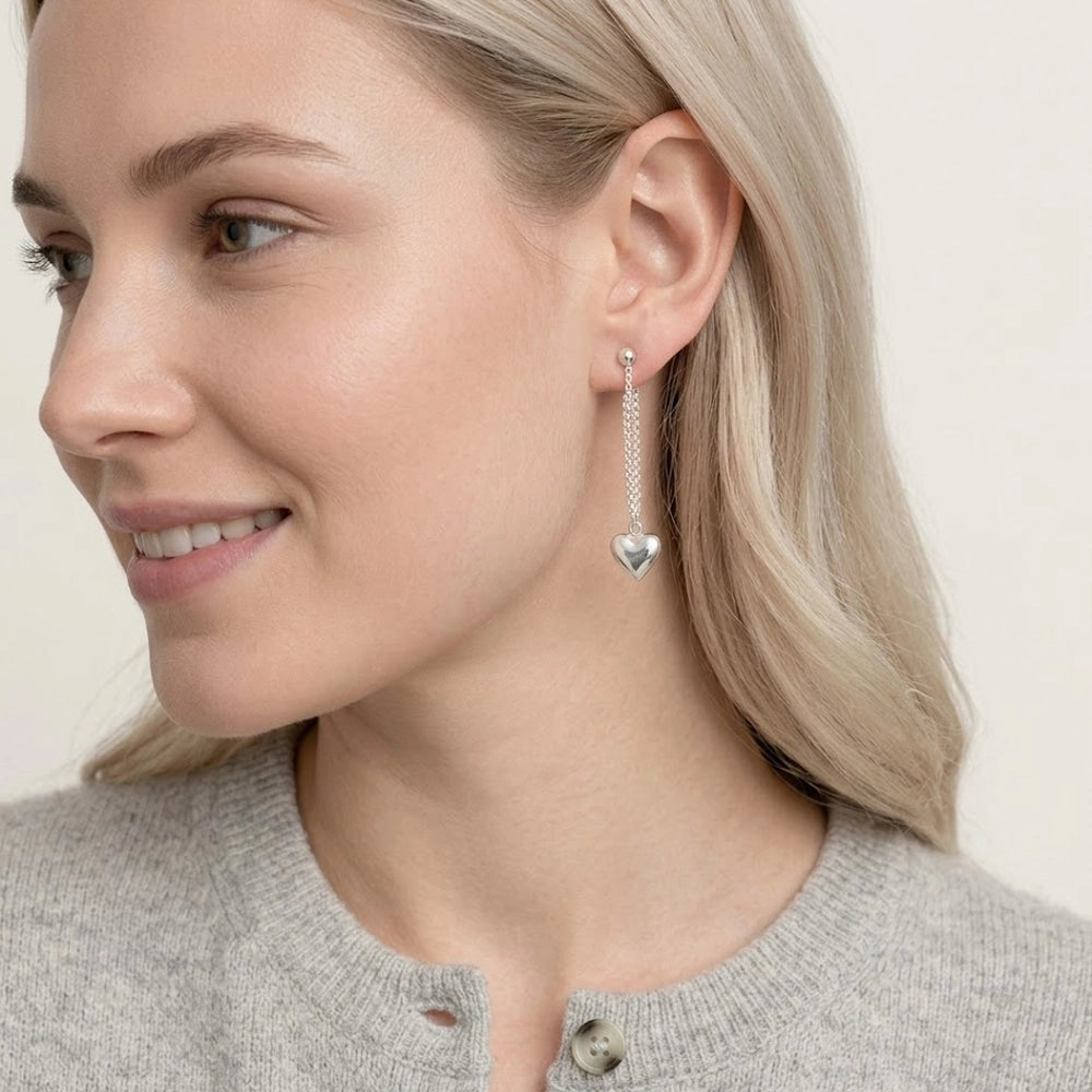 Little Heart – Tassel earrings with decorative heart