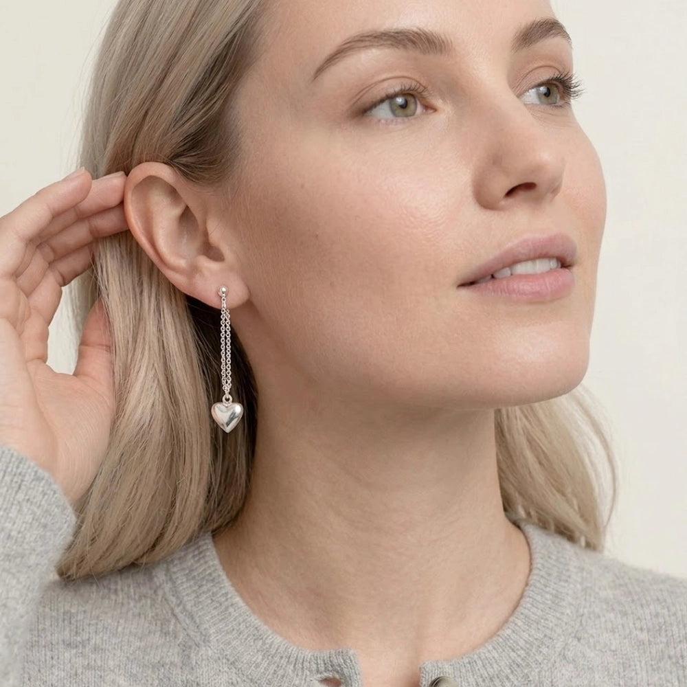 Little Heart – Tassel earrings with decorative heart