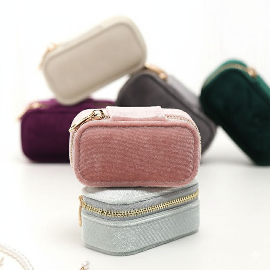 Little Treasure - Fluwelen sieradenetui met rits