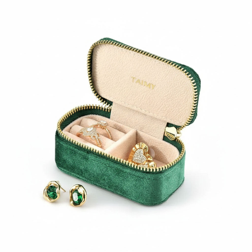 Little Treasure - Fluwelen sieradenetui met rits