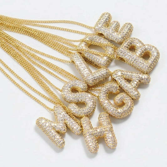 Luxe Initials – Necklace with chunky letter design