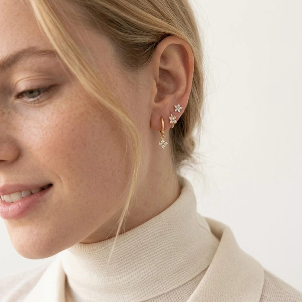 Malva – Hoops with floral design