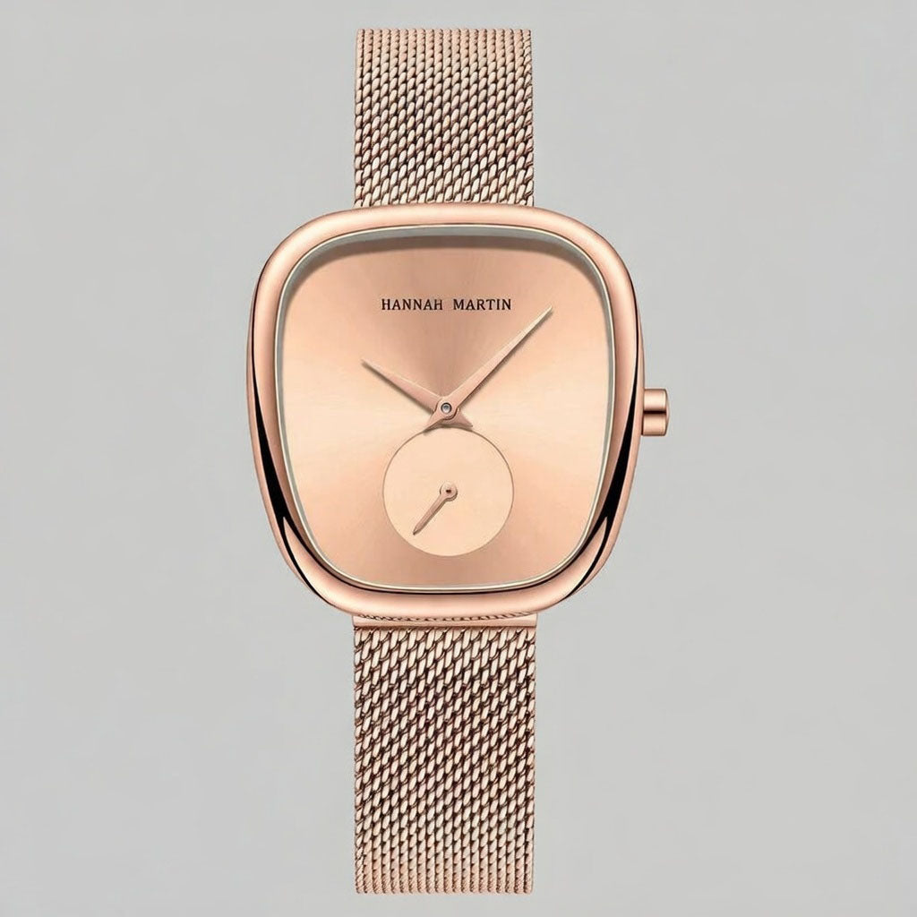 Meja - Uhr mit quadratisch abgerundetem Gehäuse