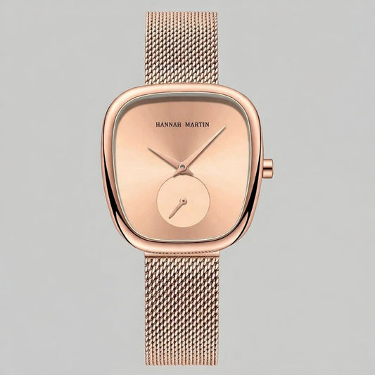 Meja - Uhr mit quadratisch abgerundetem Gehäuse