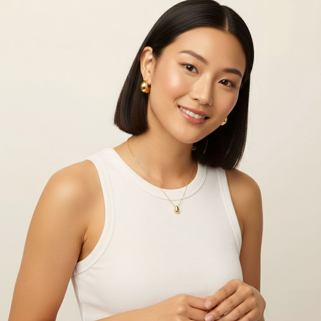 Naya - Ketting met kleine traanvormige hanger