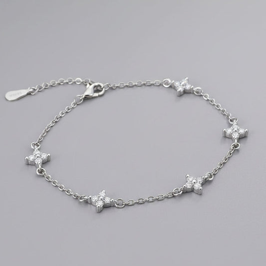 Northern Lights - Armband mit funkelnden Blumen