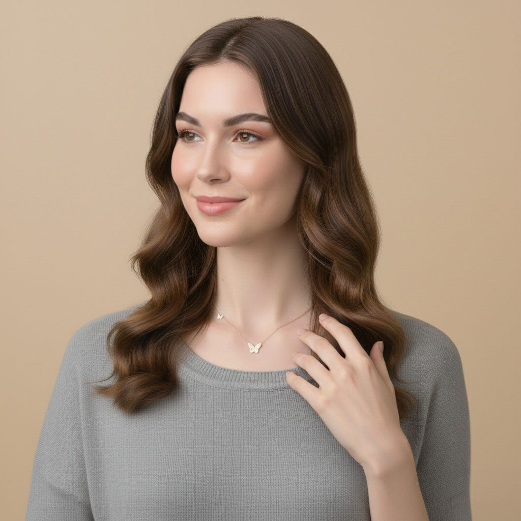 Pandora - Halskette mit Schmetterlingsanhänger