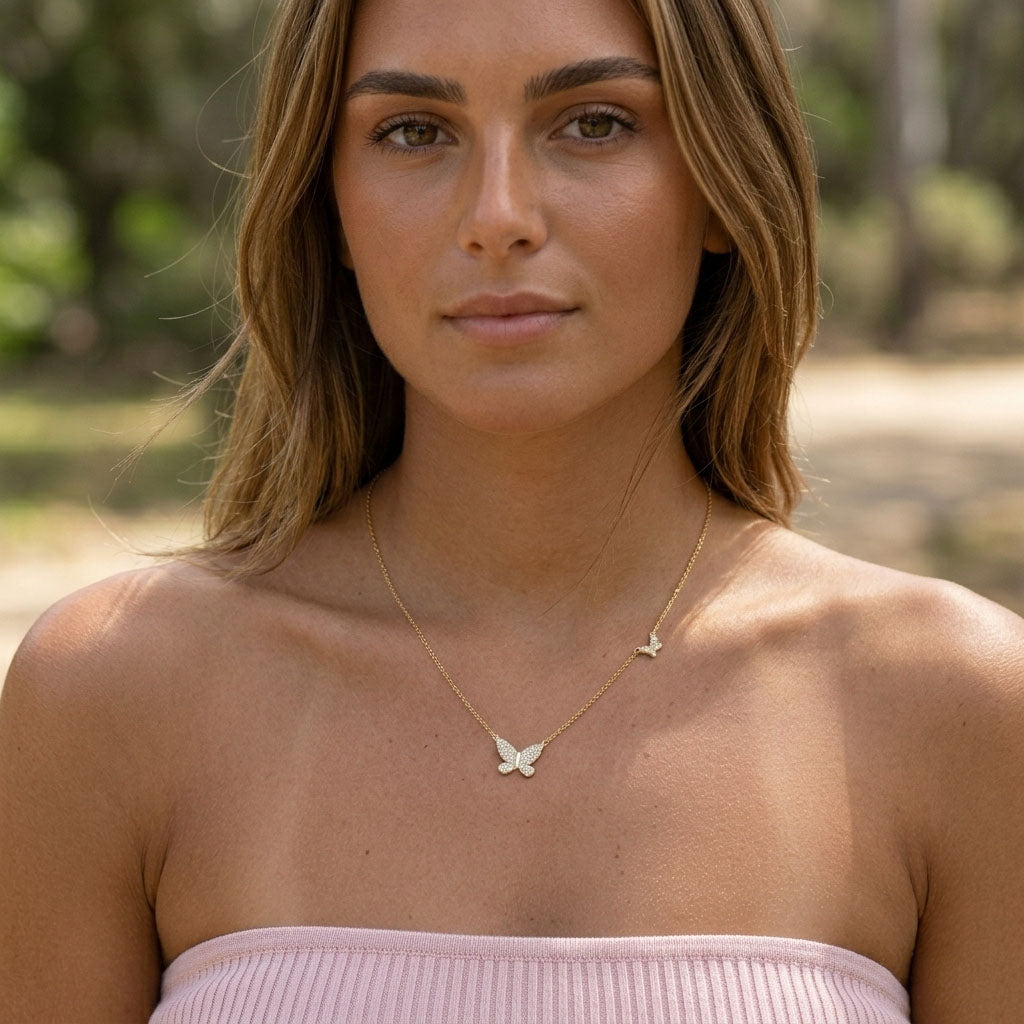 Pandora – Necklace with butterfly pendant