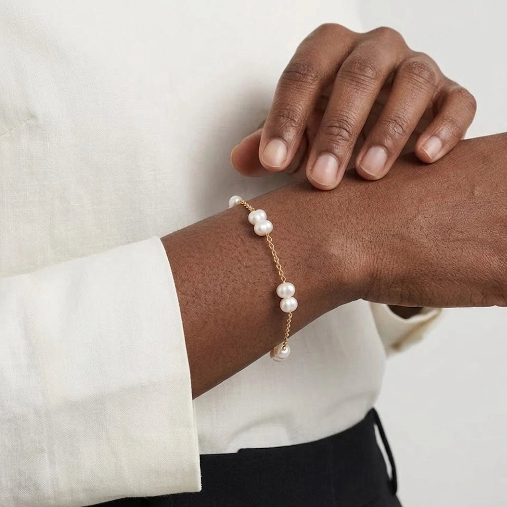 Pearly Glow - Armband mit Süßwasserperlen