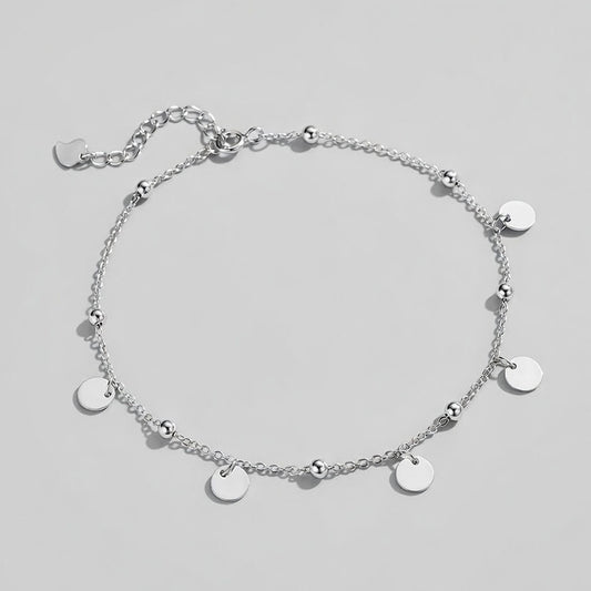 Piper – Anklet with flat discs