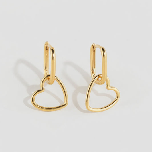 Celestia – Earrings with heart design