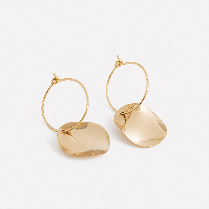 Rakel – Hoops with disc charm