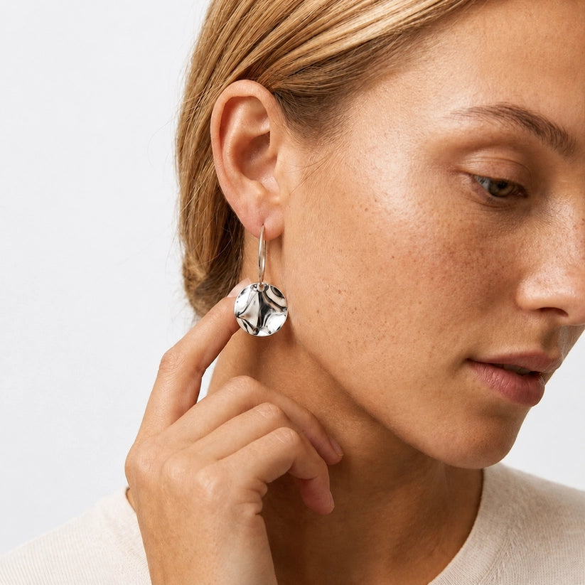 Rakel – Hoops with disc charm