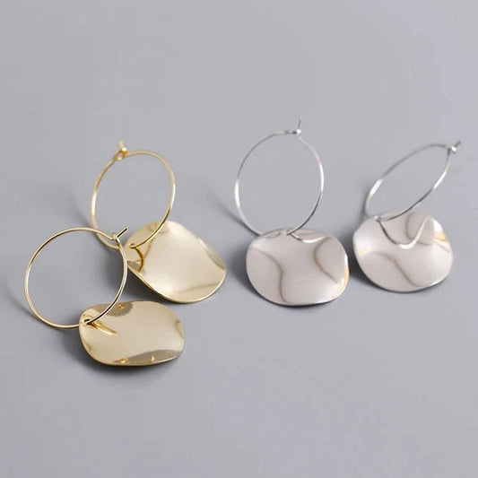 Rakel – Hoops with disc charm