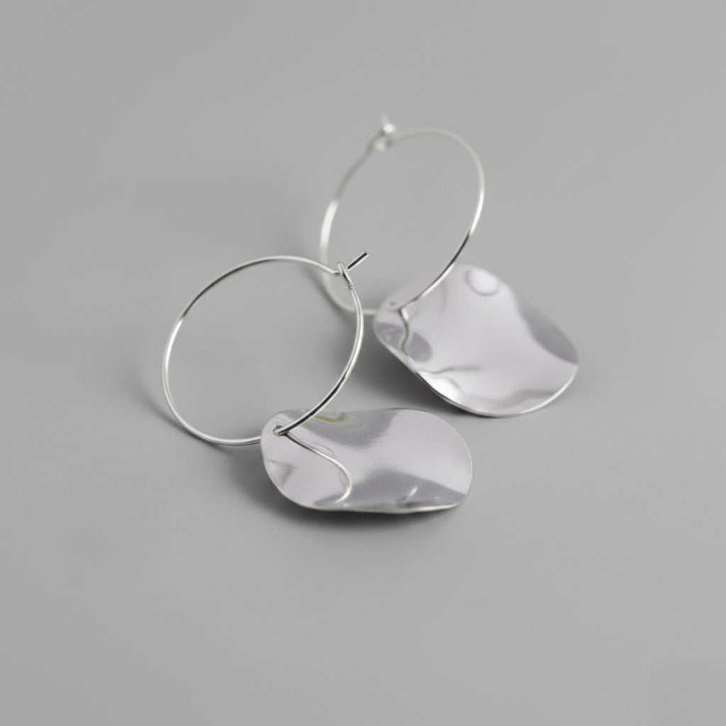 Rakel – Hoops with disc charm