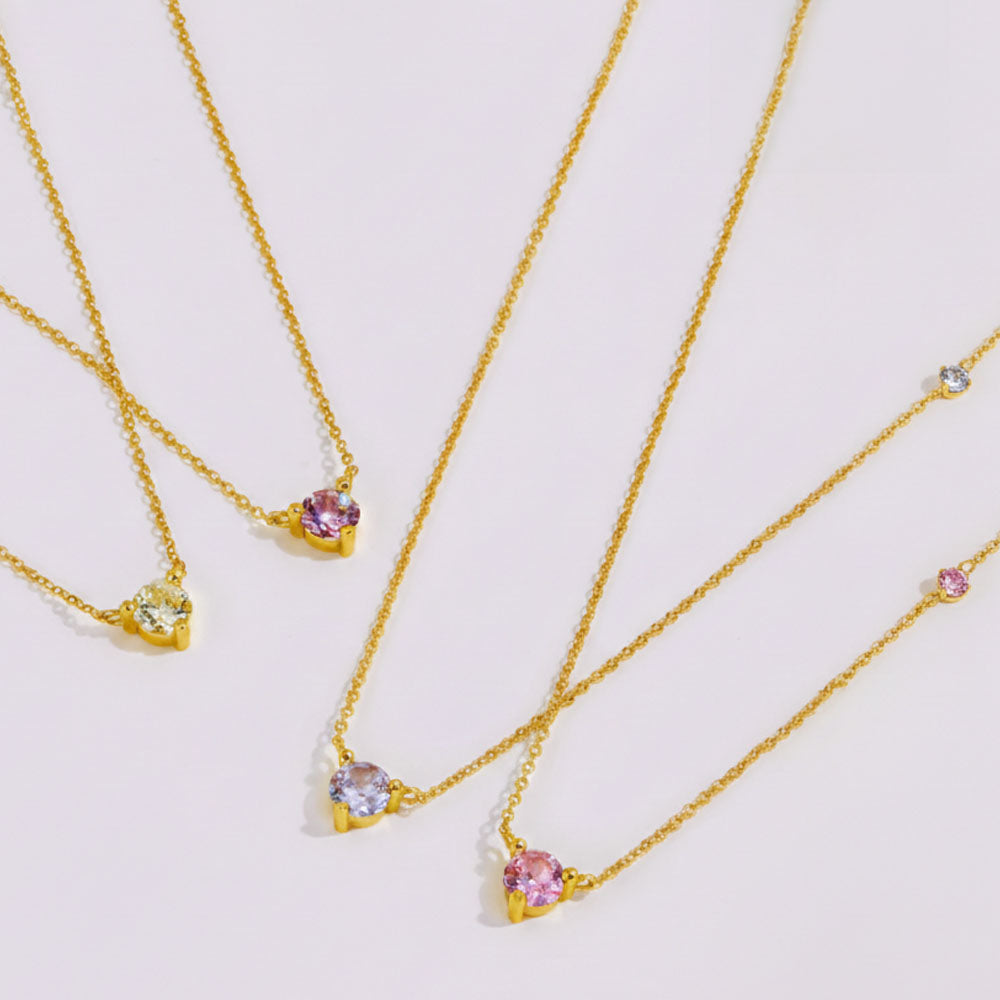 River – Necklace with multicolored stone