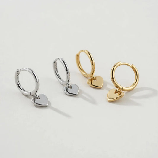 Romantica – Hoops with dangling heart