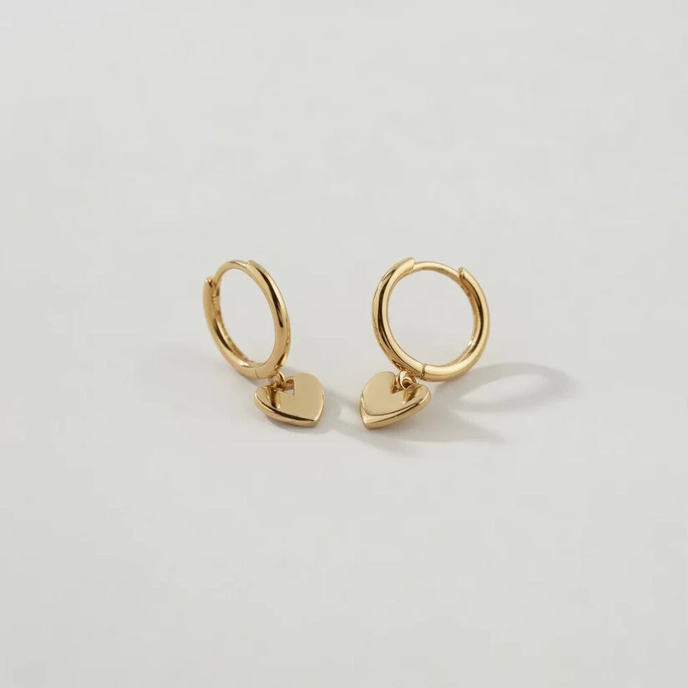 Romantica – Hoops with dangling heart