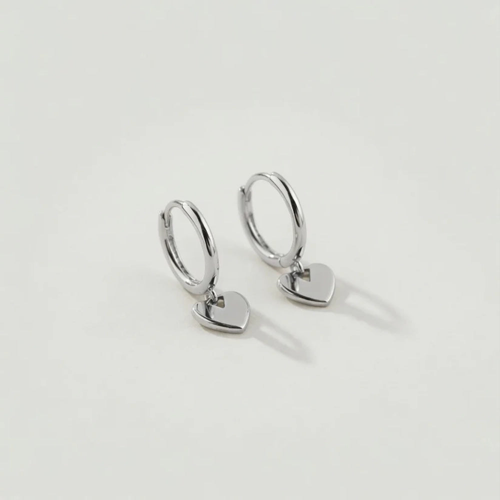 Romantica – Hoops with dangling heart