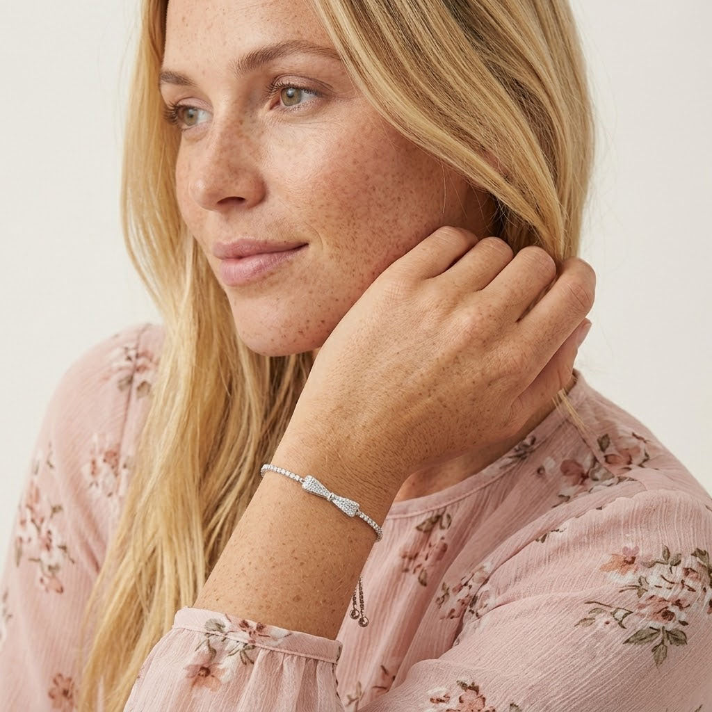 Rose - Armband mit Schleifenmotiv