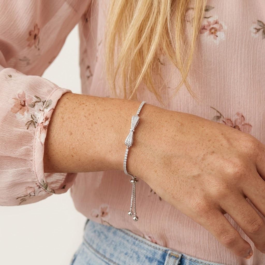 Rose - Armband mit Schleifenmotiv