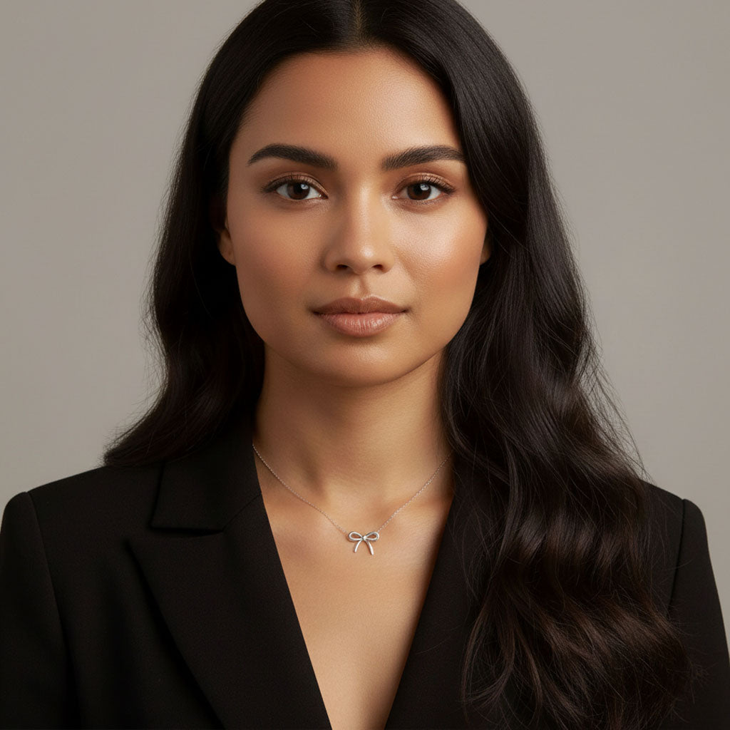 Rosette - Ketting met strikmotief