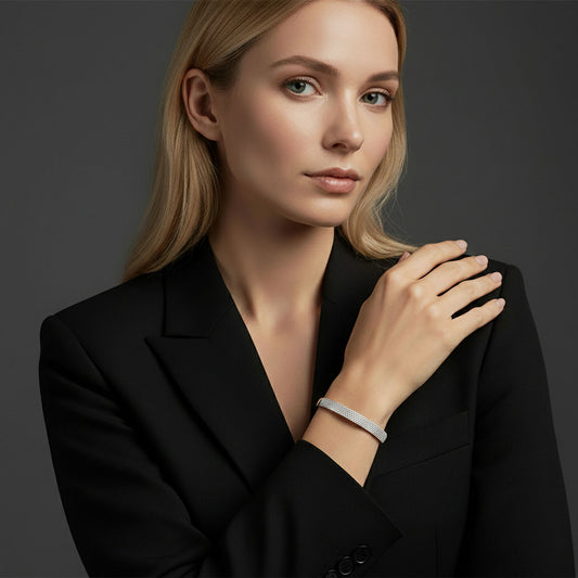 Ruby - Elegante Armspange mit Edelsteinen