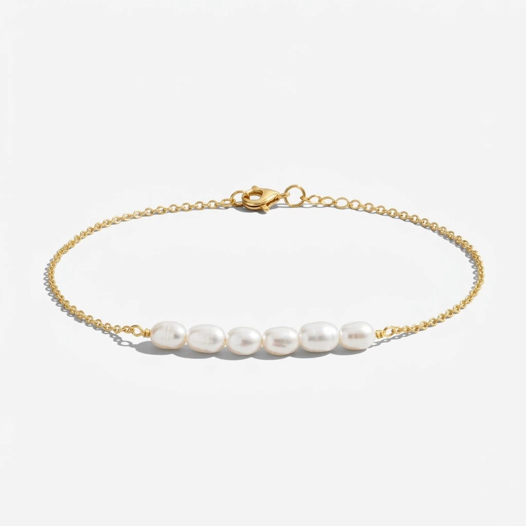 Sahara – Anklet with multiple pearls