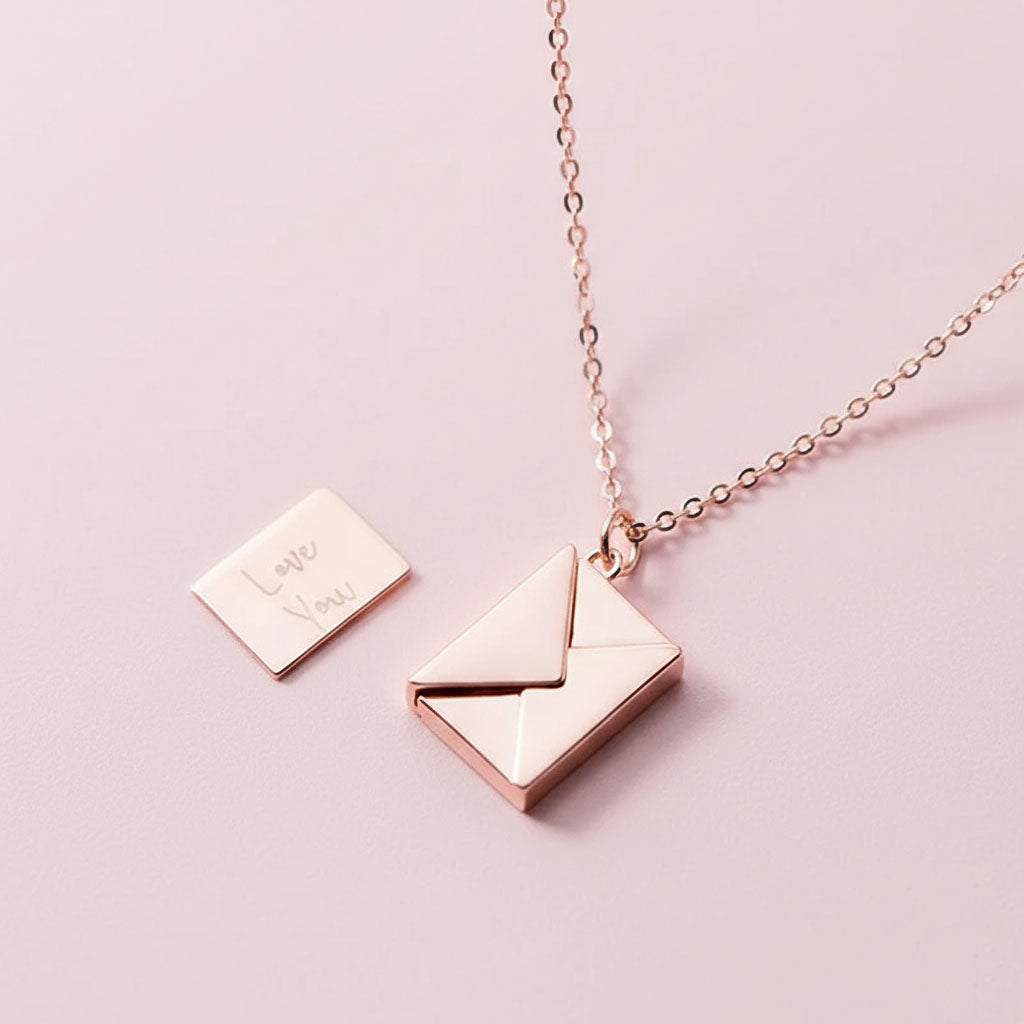 Secret Message – Envelope necklace with hidden message