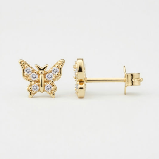 Lunelle – Studs with sparkling butterflies