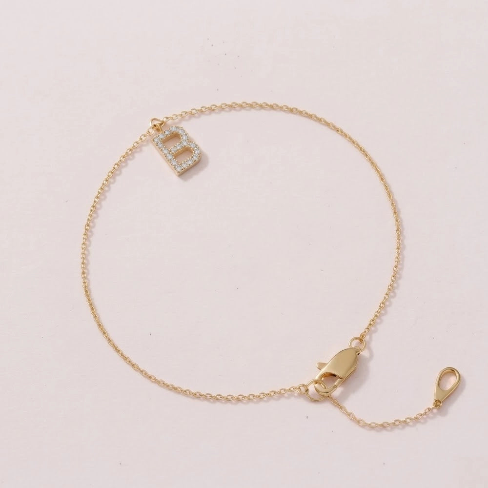 Shine Letter - Armband mit funkelndem Buchstaben