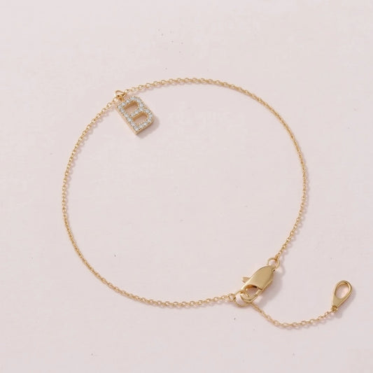 Shine Letter - Armband mit funkelndem Buchstaben