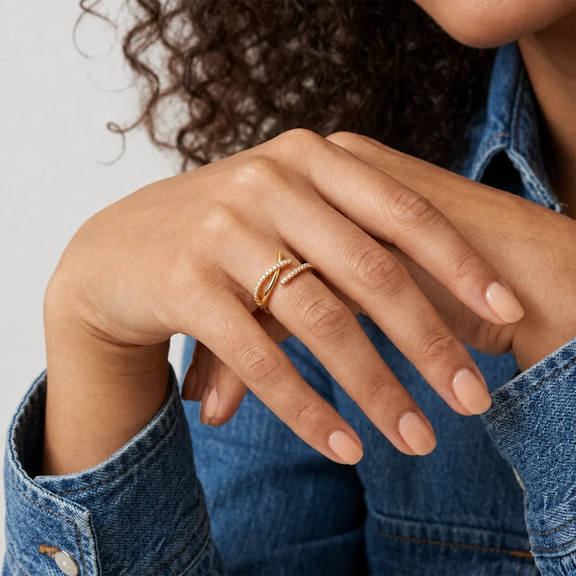 Sivra - Verstelbare ring met rondingen