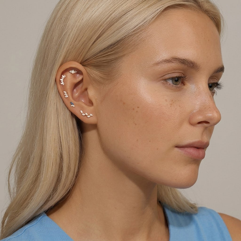 Skyline - Ohrstecker mit gemischten Motiven