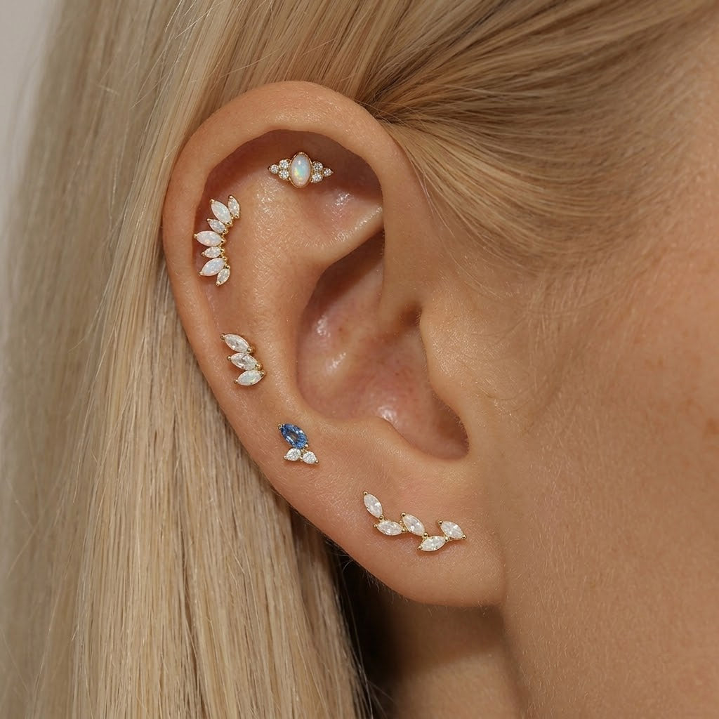 Skyline - Ohrstecker mit gemischten Motiven