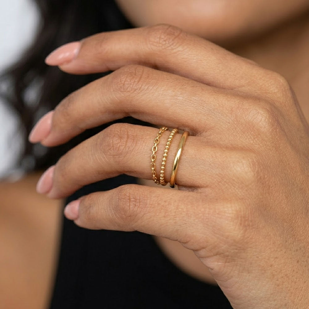 Slim Triple – Three-piece stylish ring set