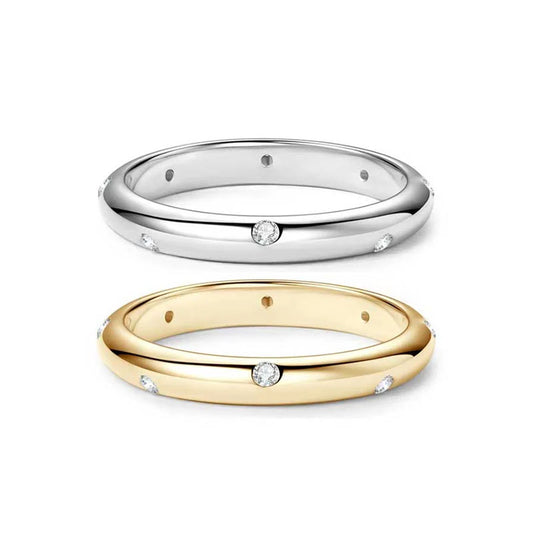 Stellar Glow - Ring with moissanite