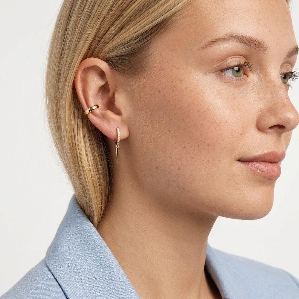 Tova – Hoops with stones and spike design