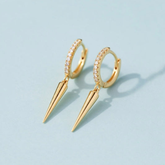 Tova – Hoops with stones and spike design