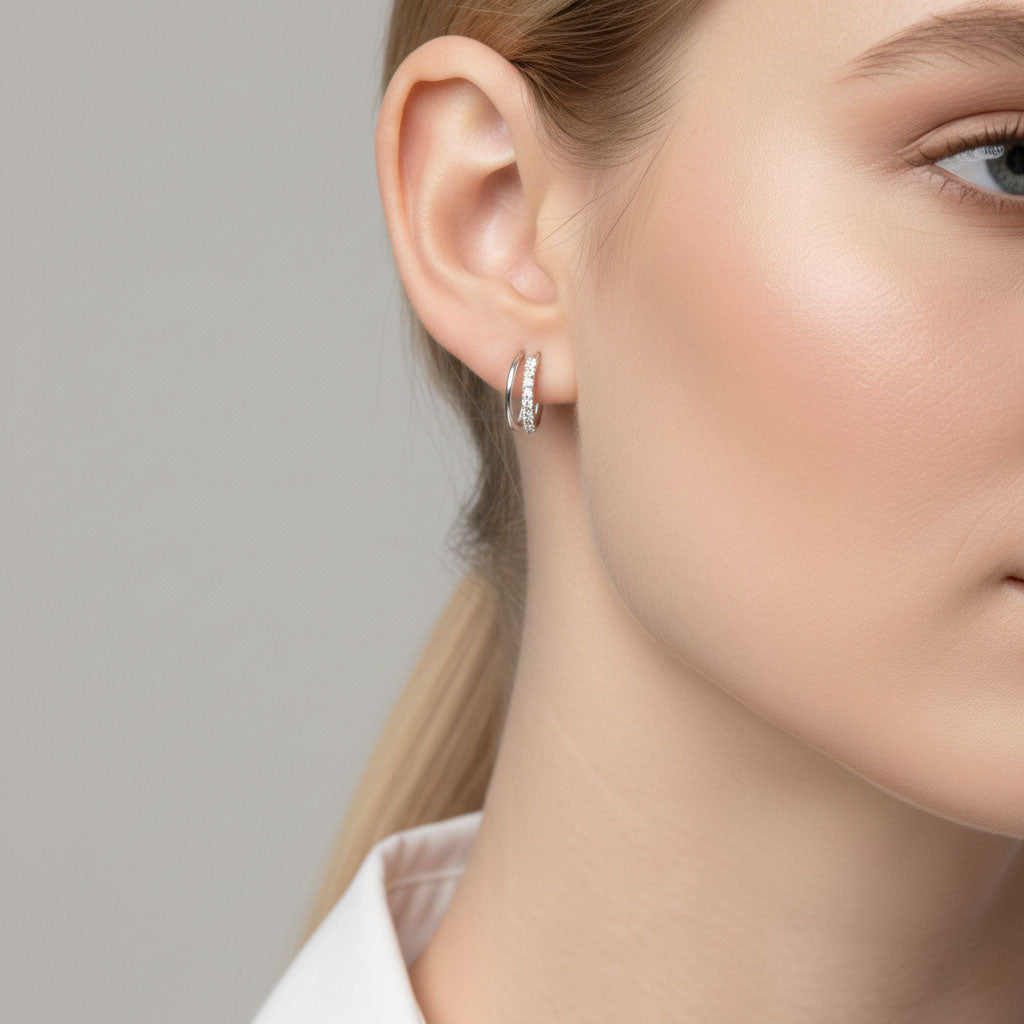 Twiggy - Ohrringe mit gedrehtem Design