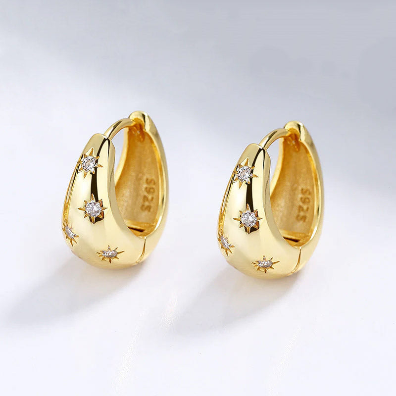 Earrings Twinkling Hoops