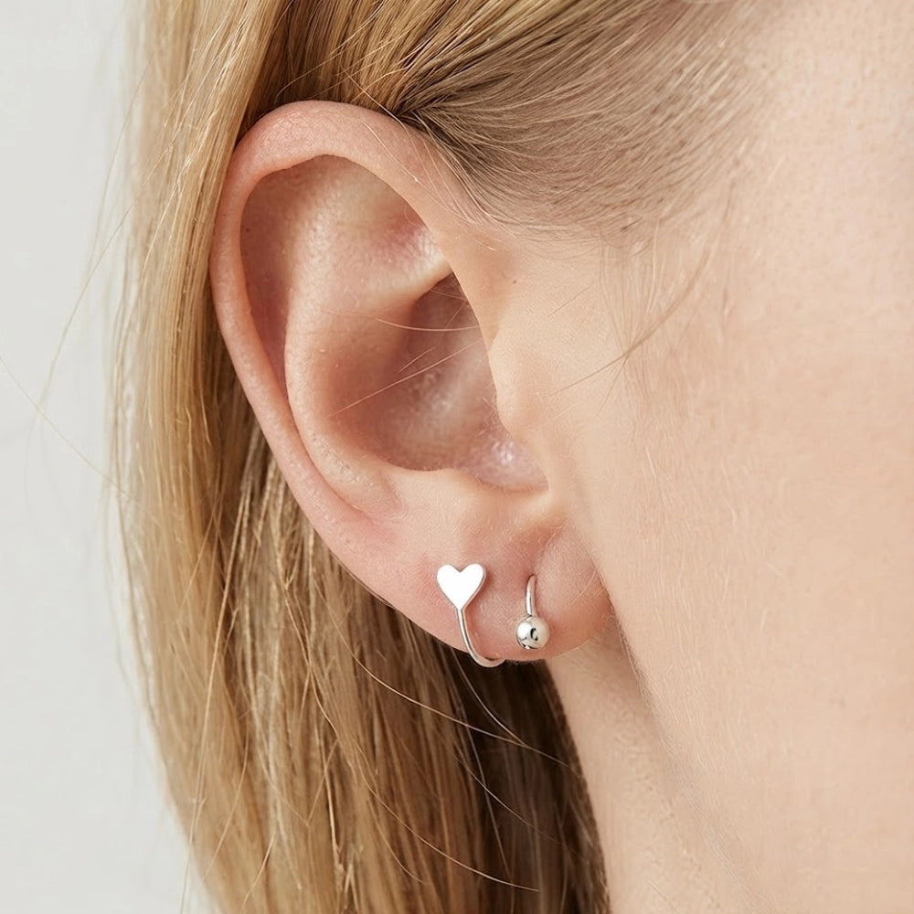Twisted Heart & Star - Ohrringe mit gedrehtem Design