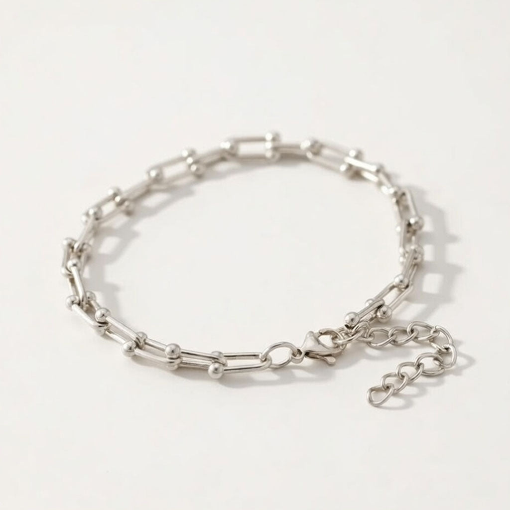 U-Turn - Armband mit verschlungener Hufeisenkette