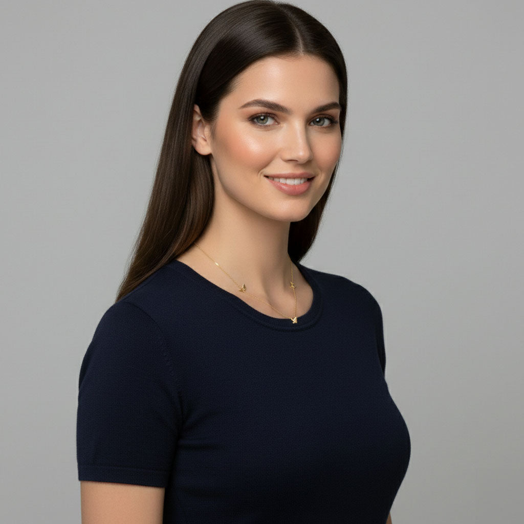 Vanessa's Melody - Ketting met kleine vlinders