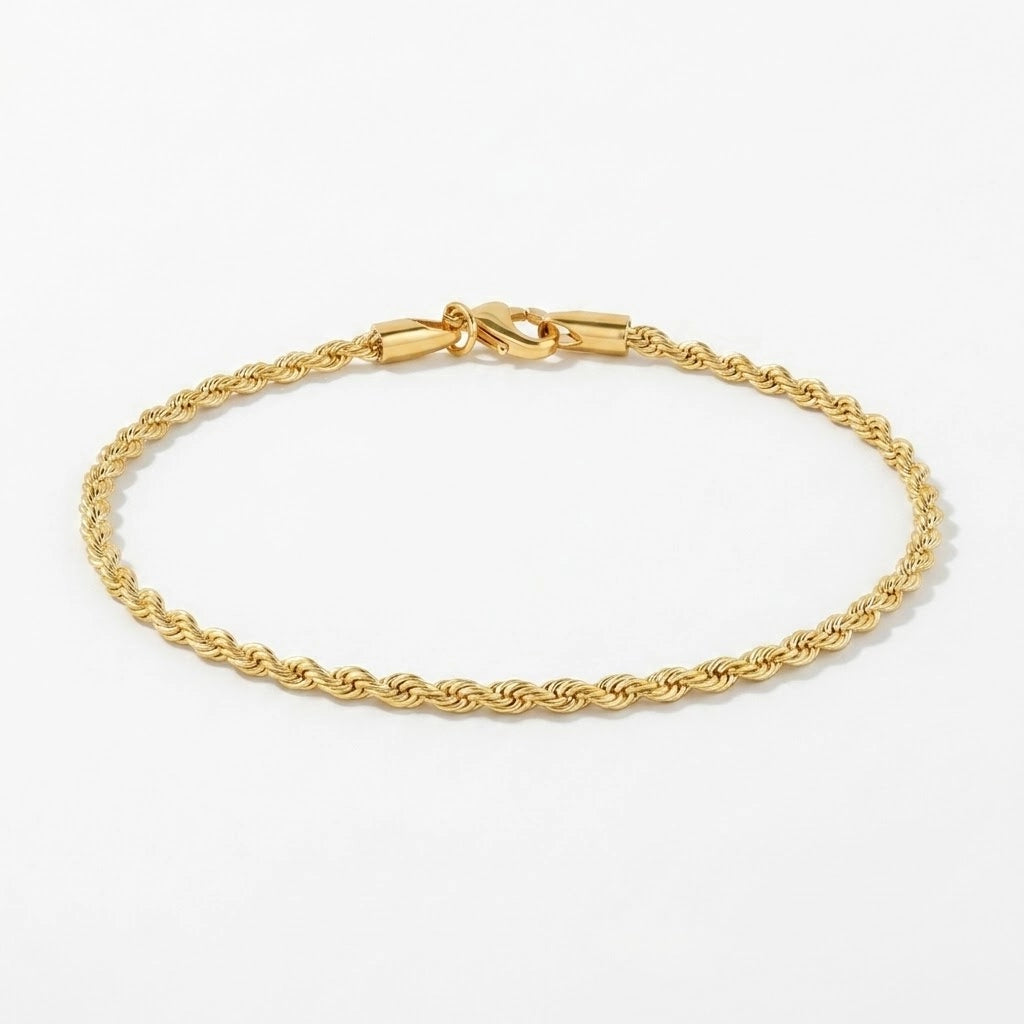 Vigdis - Fußkettchen mit gedrehter Kette