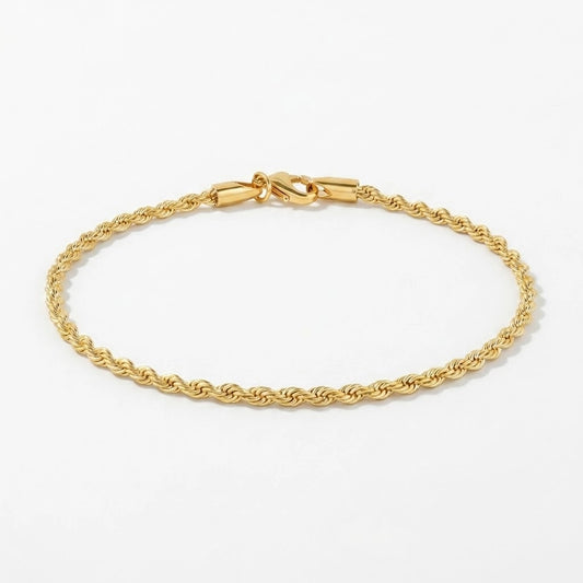 Vigdis – Anklet with twisted chain