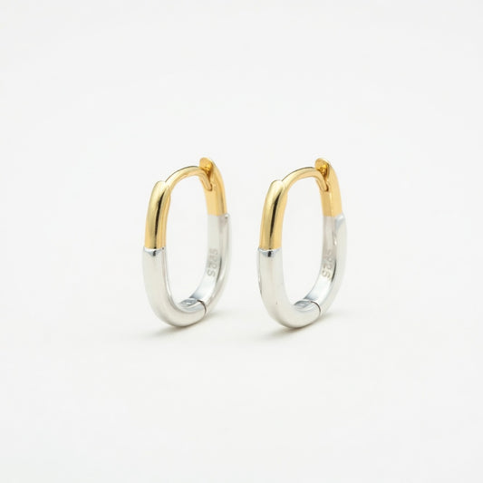Ronja – Hoops in mixed silver and gold tones
