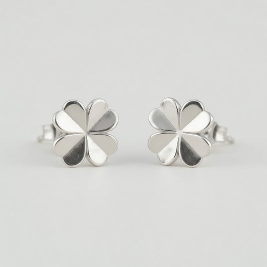 Lucky Clover - Ohrstecker mit vierblättrigem Kleeblatt